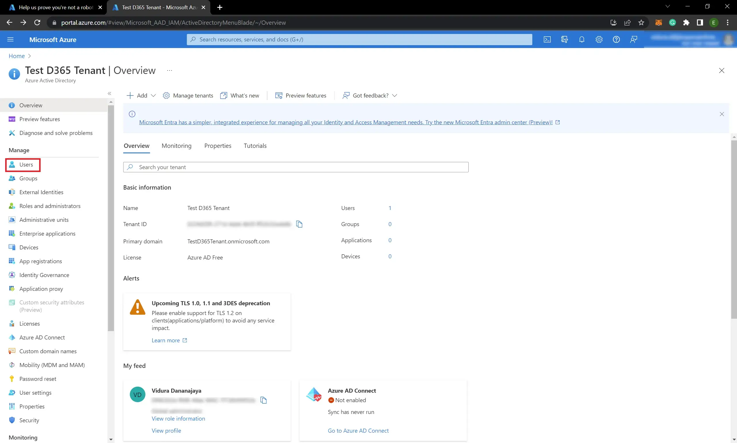 How to add users to Azure tenant