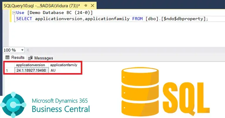 How to Check the Business Central Version of the SQL Database - Navuser